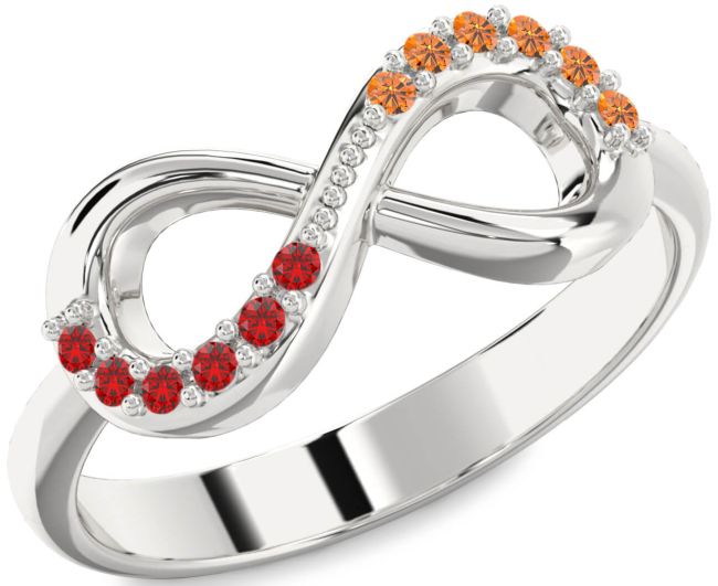 Silver Infinity Round Promise Ring