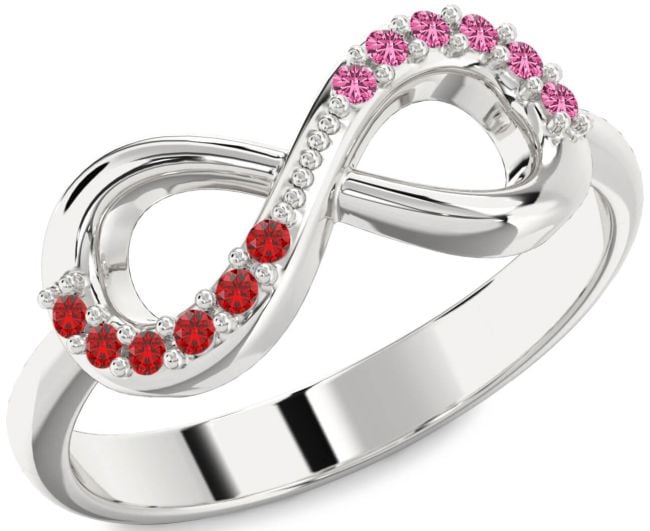 Silver Infinity Round Promise Ring
