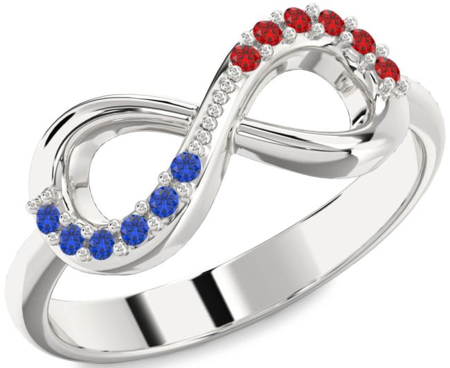 Silver Infinity Round Promise Ring