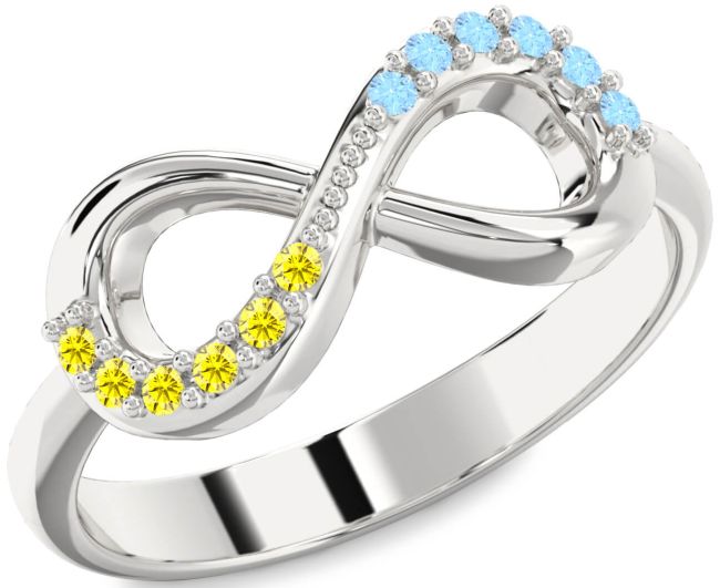 Silver Infinity Round Promise Ring