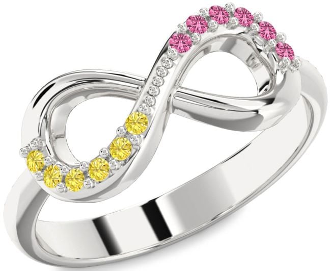 Silver Infinity Round Promise Ring