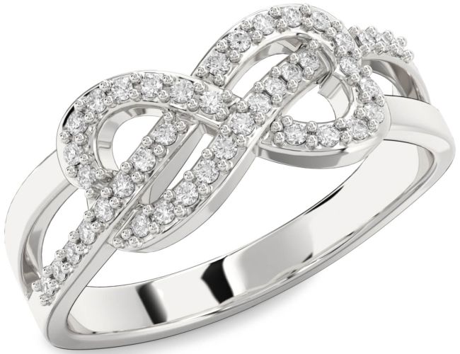 Diamond Platinum Infinity Ring