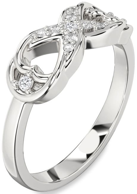Lab Diamond Platinum Infinity Ring