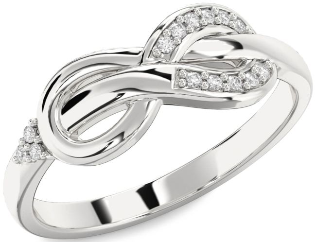 Diamond Platinum Infinity Ring
