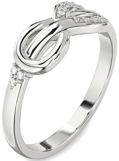 Lab Diamond Platinum Infinity Ring