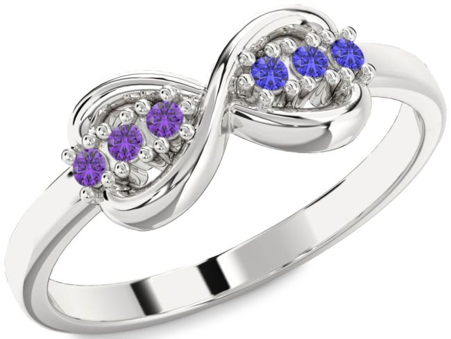 Silver Infinity Round Promise Ring