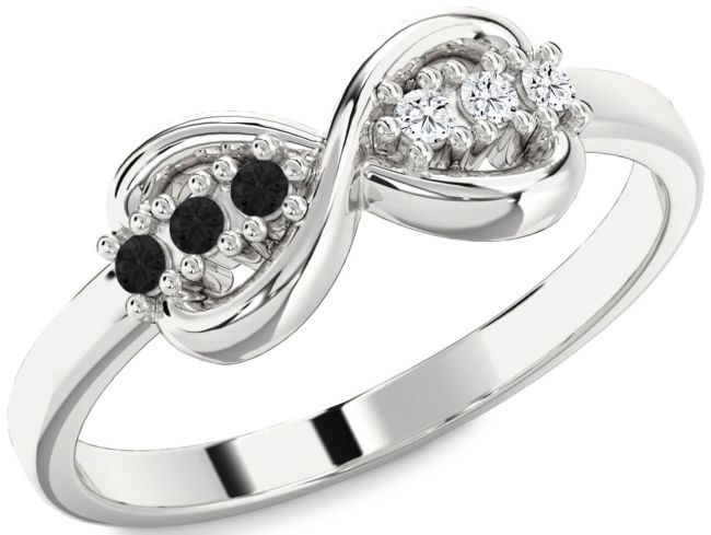 Silver Infinity Round Promise Ring