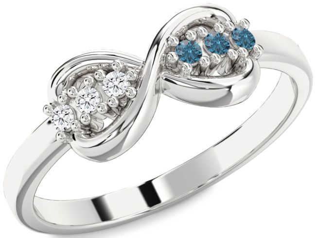 Silver Infinity Round Promise Ring