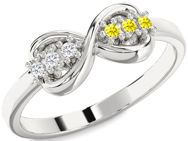 Silver Infinity Round Promise Ring