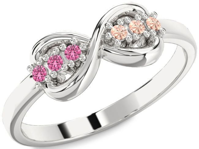 Silver Infinity Round Promise Ring
