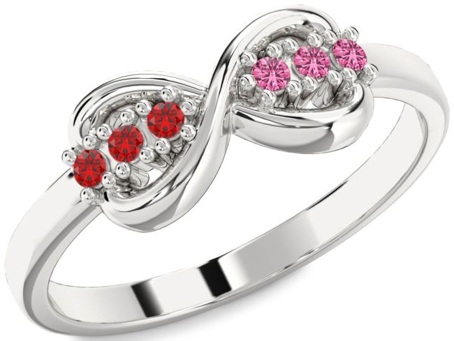 Silver Infinity Round Promise Ring