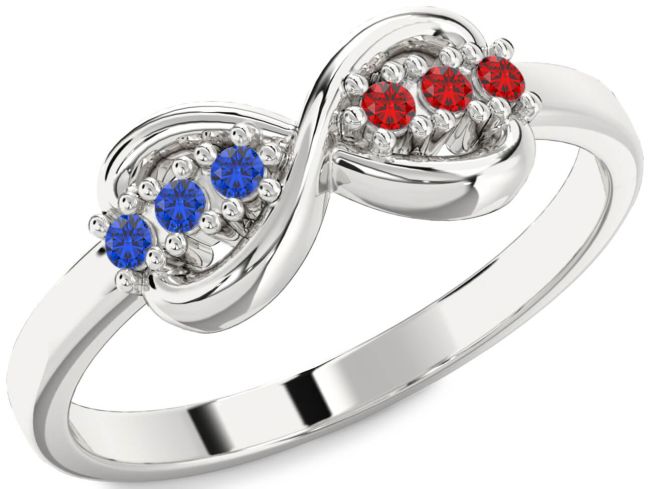 Silver Infinity Round Promise Ring