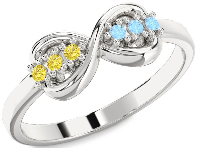 Silver Infinity Round Promise Ring