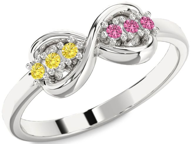 Silver Infinity Round Promise Ring