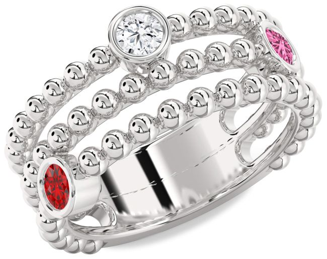 Silver Dot Ring