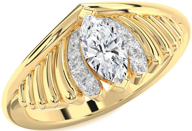 Diamond Gold Evil Eye Ring