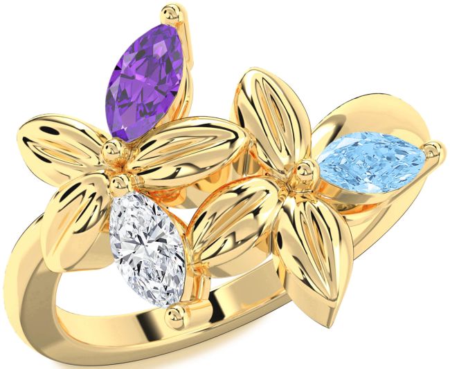Gold Flower Ring