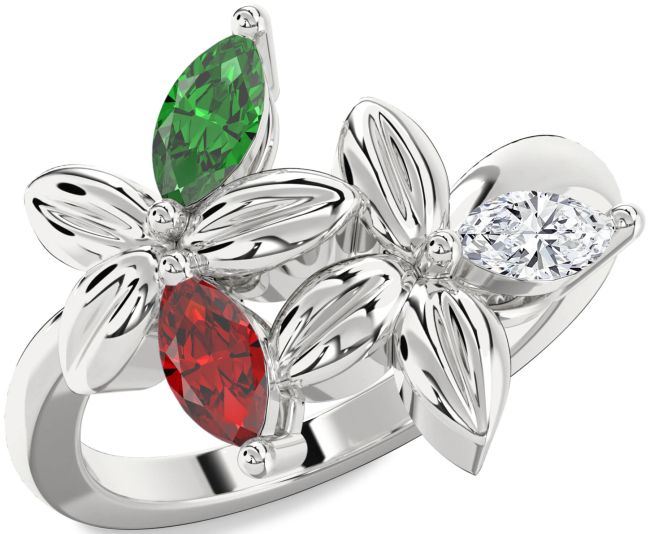 Silver Flower Ring