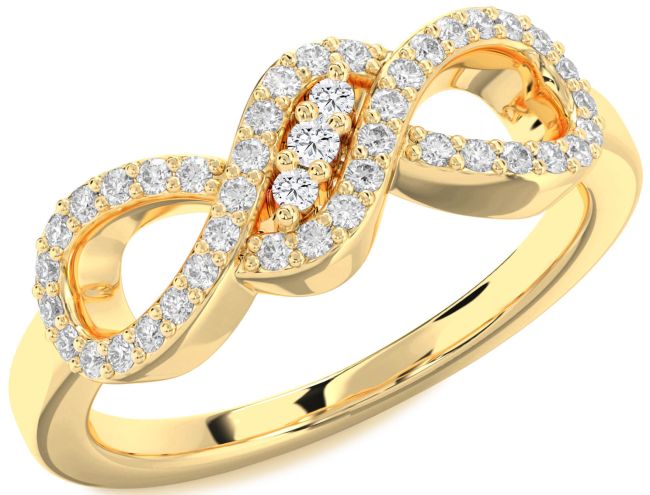 Diamond Gold Infinity Ring
