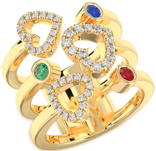 Gold Heart Promise Ring