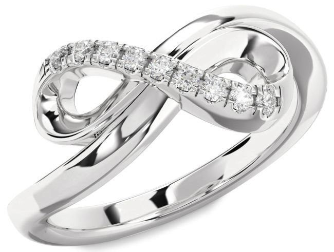 Diamond White Gold Infinity Ring