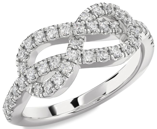 Diamond White Gold Infinity Ring