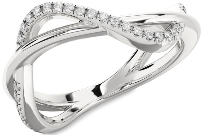 Diamond White Gold Infinity Ring