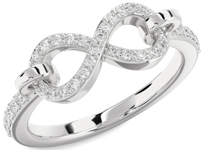 Diamond Platinum Infinity Ring
