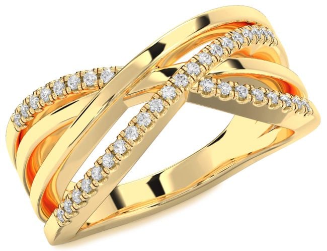 Diamond Gold Infinity Ring