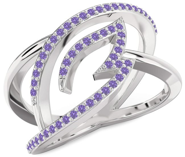 Alexandrite Platinum Infinity Ring
