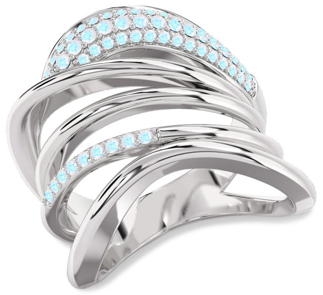 Moonstone Platinum Infinity Ring