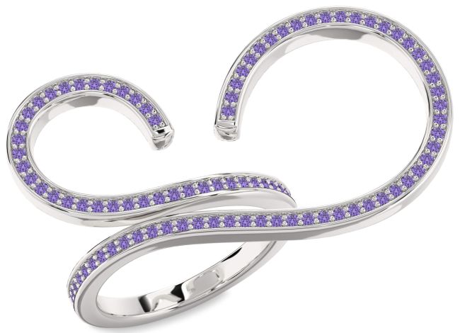 Alexandrite Platinum Infinity Ring