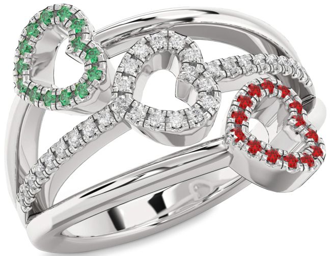 Silver Heart Promise Ring