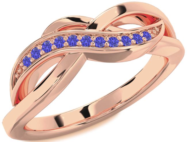 Tanzanite Rose Gold Infinity Ring