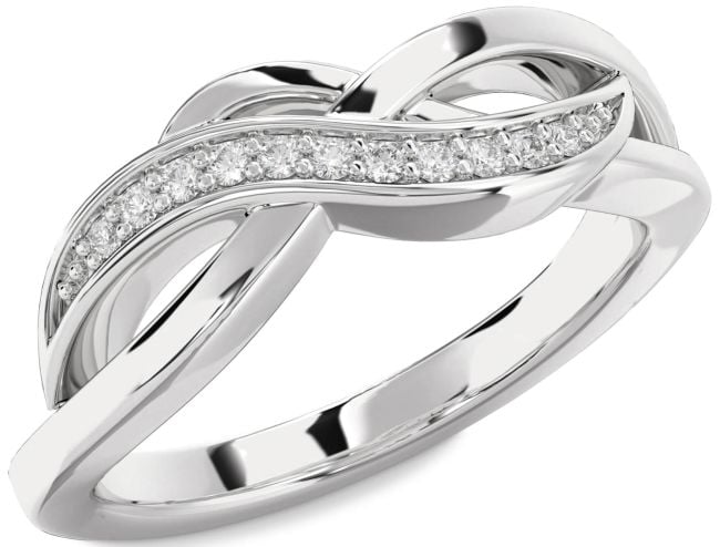 Diamond White Gold Infinity Ring