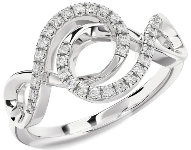 Diamond White Gold Infinity Ring