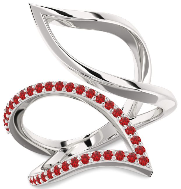 Ruby Platinum Infinity Ring