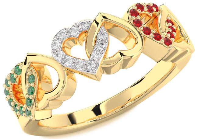 Gold Heart Promise Ring