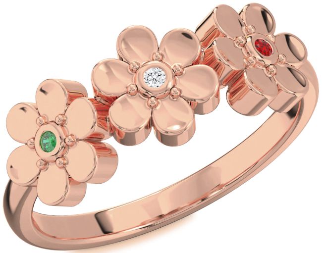 Rose Gold Flower Ring