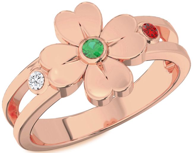 Rose Gold Flower Ring