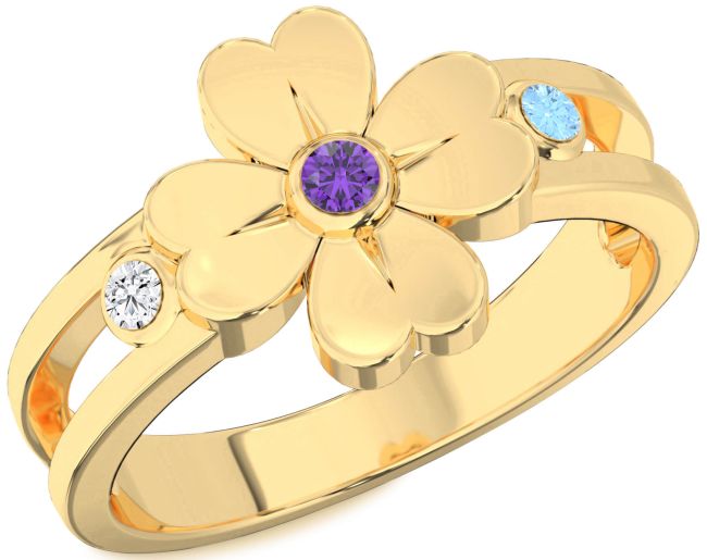Gold Flower Ring