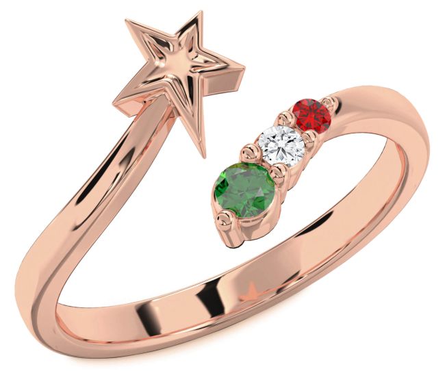 Rose Gold Star Ring