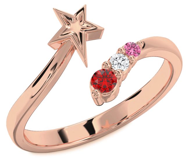 Rose Gold Star Ring