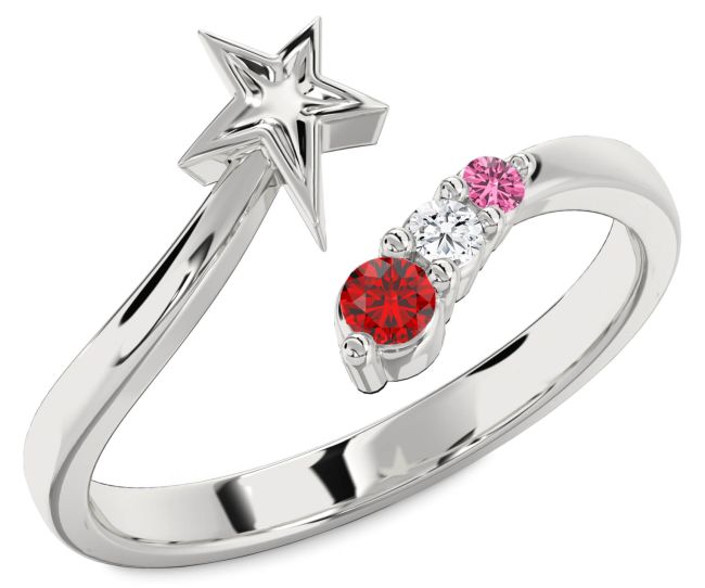 Platinum Star Ring