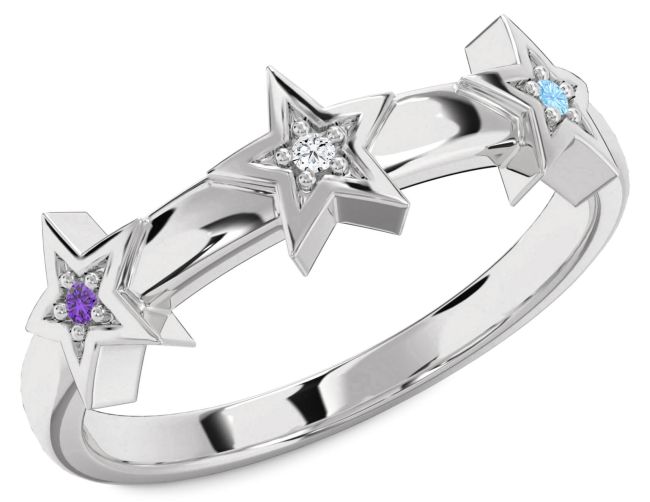 Platinum Star Ring