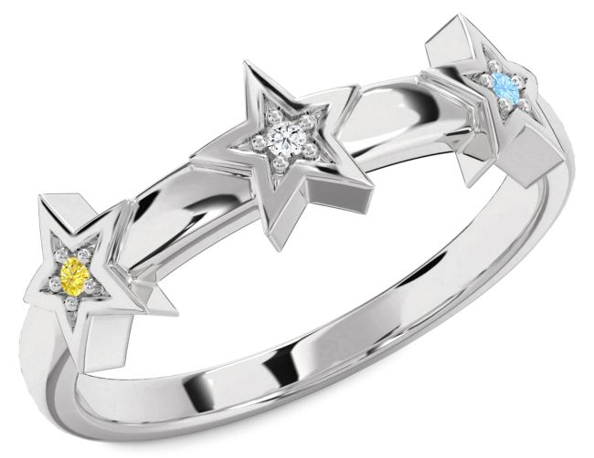 Platinum Star Ring