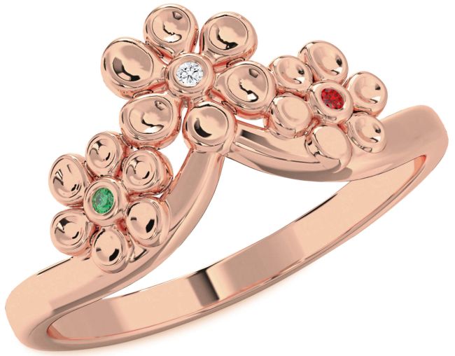 Rose Gold Flower Ring
