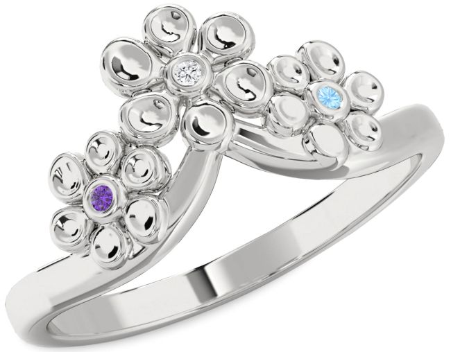 Silver Flower Ring