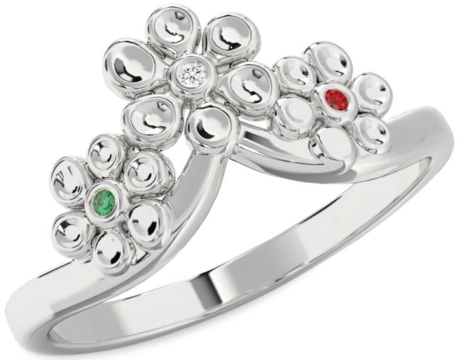 Silver Flower Ring
