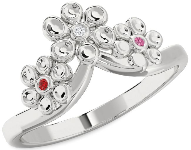 Silver Flower Ring